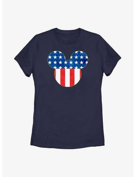 Plus Size Disney Mickey Mouse Patriotic Mickey Ears Womens T-Shirt, , hi-res