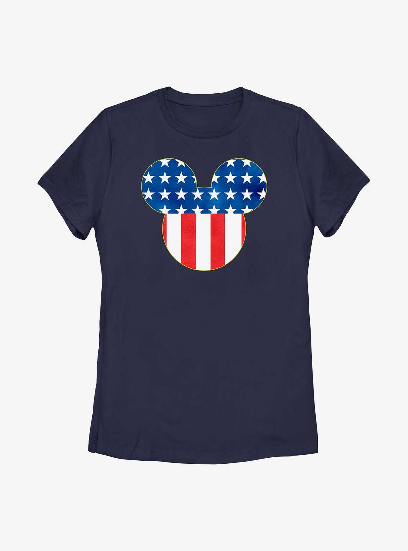 Disney Mickey Mouse Patriotic Mickey Ears Womens T-Shirt, , hi-res