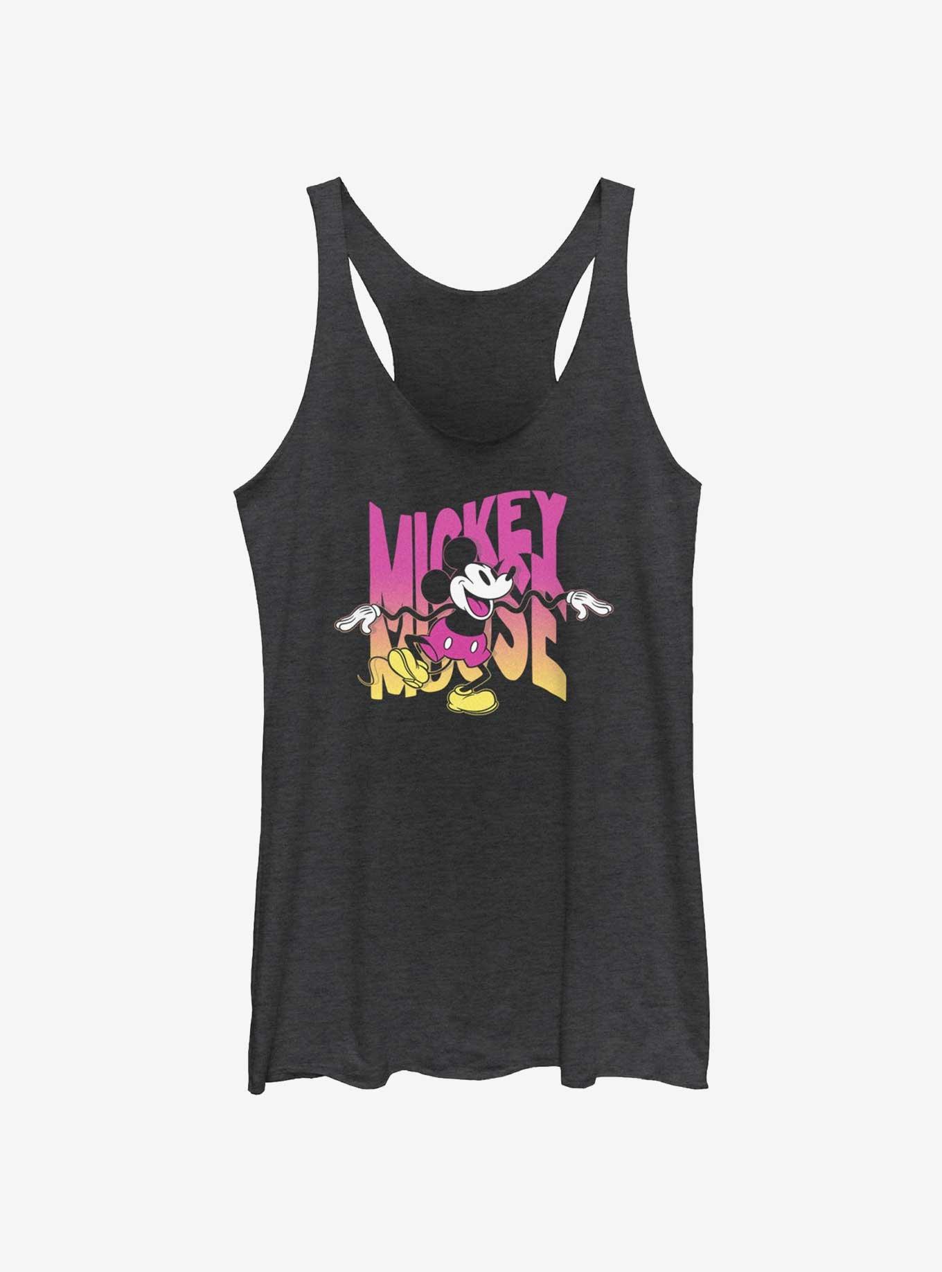 Disney Mickey Mouse Trippy Mickey Womens Tank Top, BLK HTR, hi-res