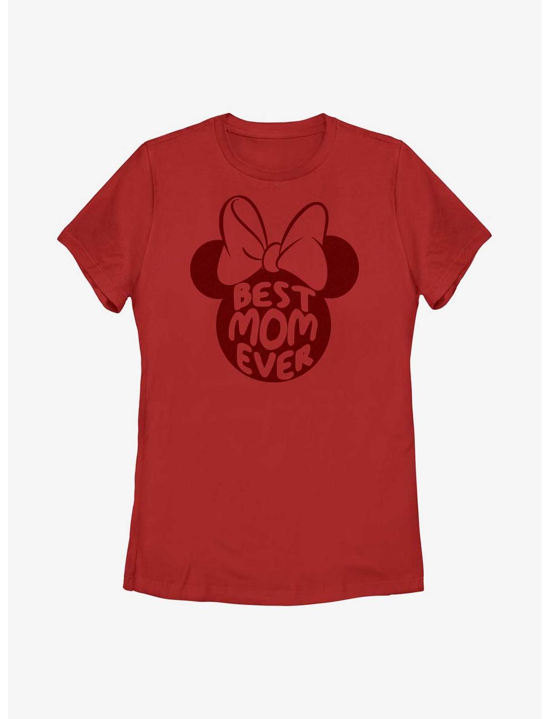 Disney Minnie Mouse Best Mom Ever Womens T-Shirt, RED, hi-res