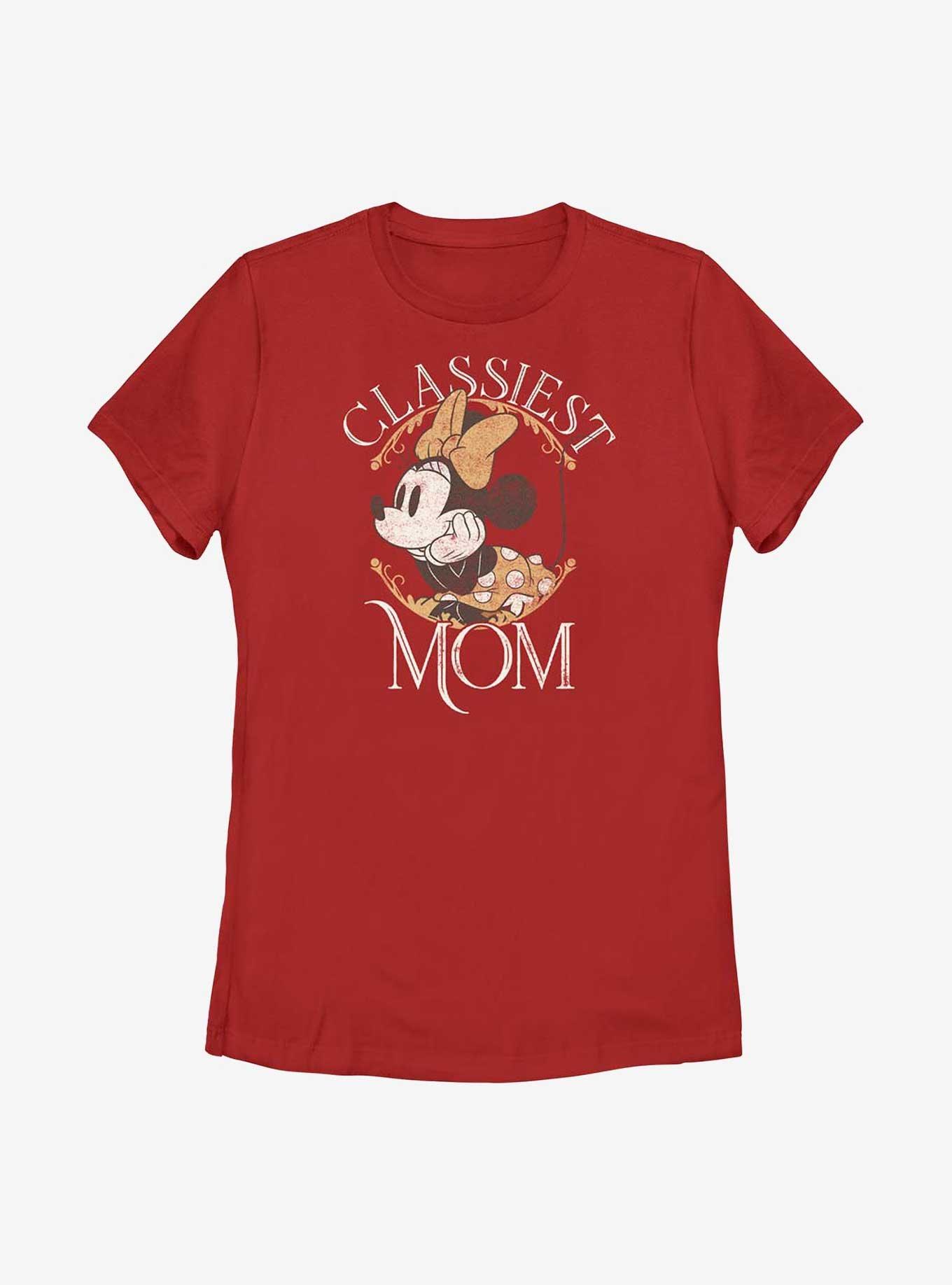 Disney Minnie Mouse Classiest Mom Womens T-Shirt