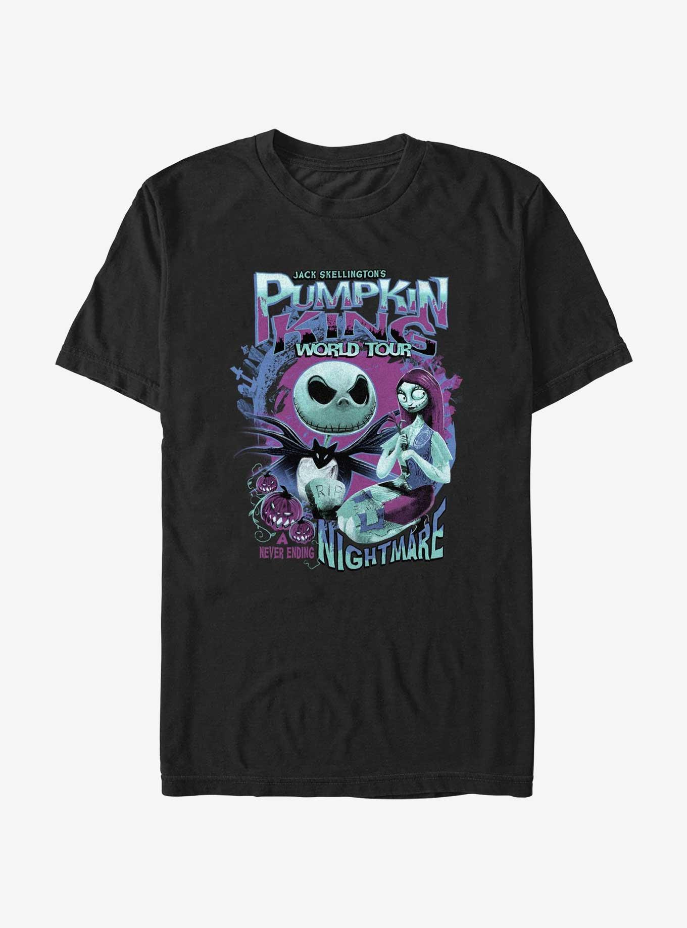 Disney The Nightmare Before Christmas Pumpkin King World Tour T-Shirt, BLACK, hi-res