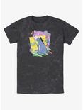 Disney Winnie The Pooh 90's Eeyore Mineral Wash T-Shirt, BLACK, hi-res