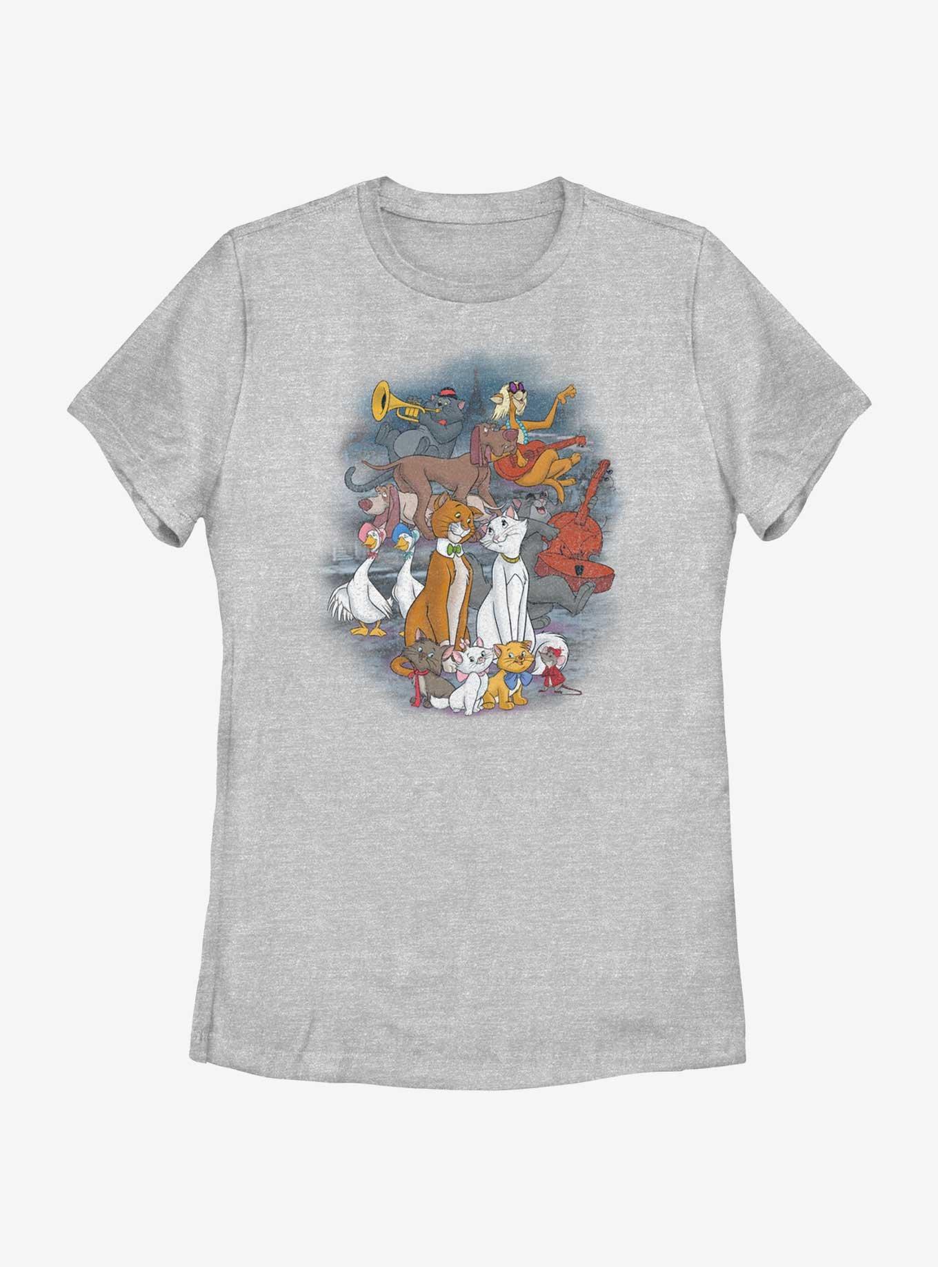 Disney The AristoCats All The Cats Womens T-Shirt, ATH HTR, hi-res