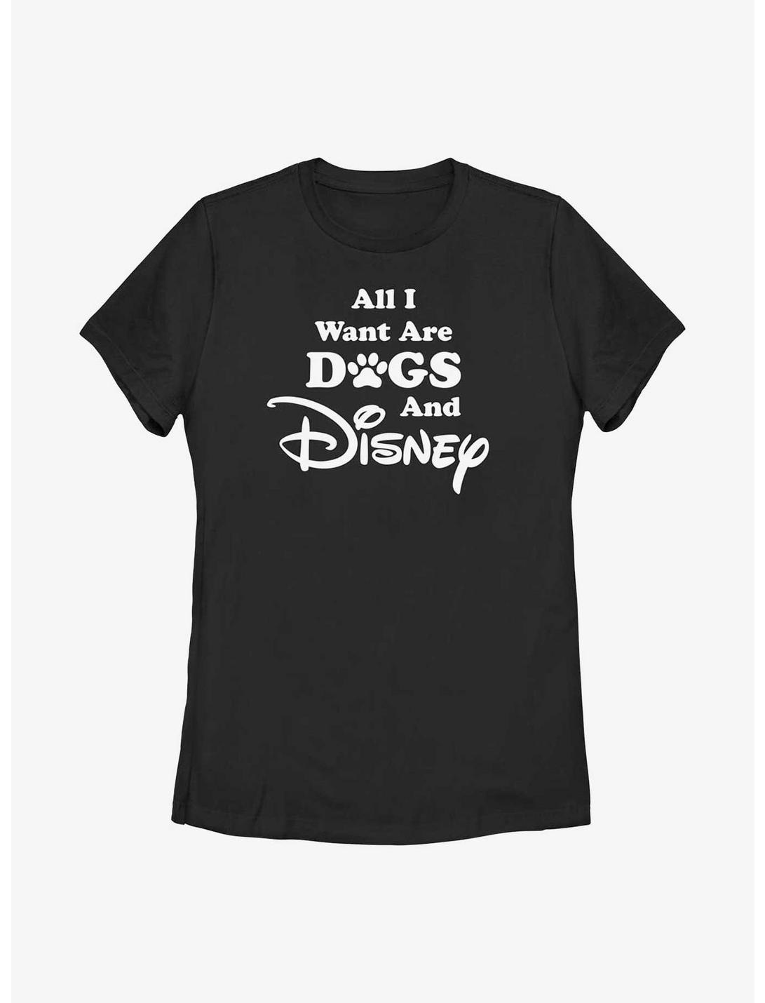Disney Channel All I Want Are Dogs and Disney Womens T-Shirt, BLACK, hi-res