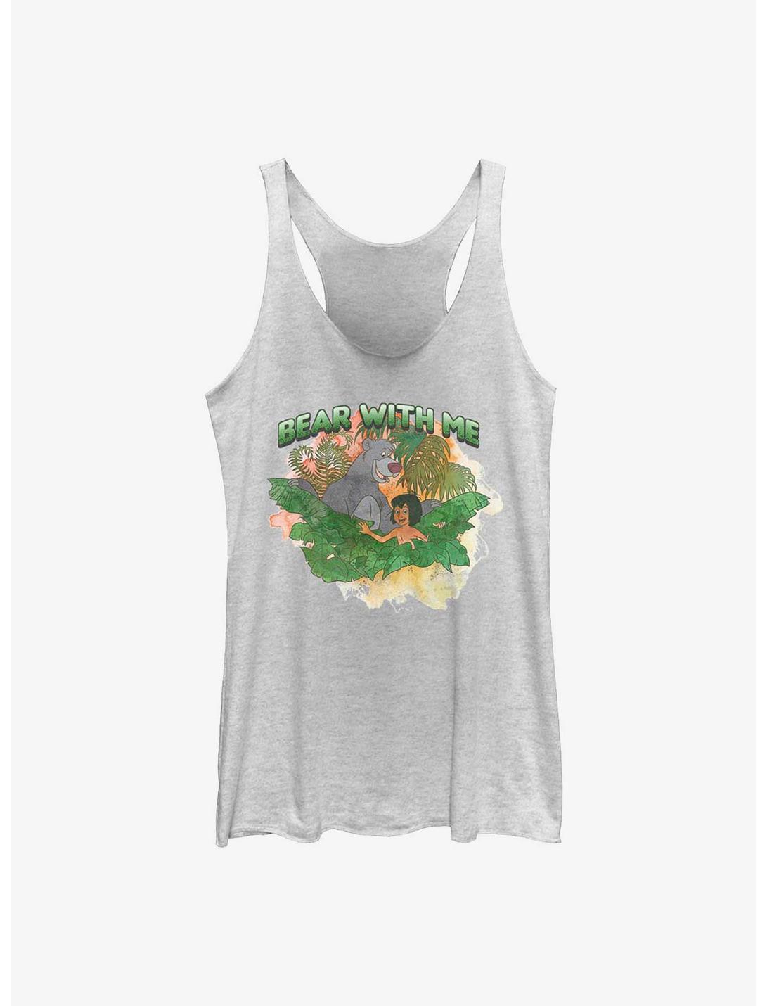 Disney The Jungle Book Bear With Me Womens Tank Top, WHITE HTR, hi-res