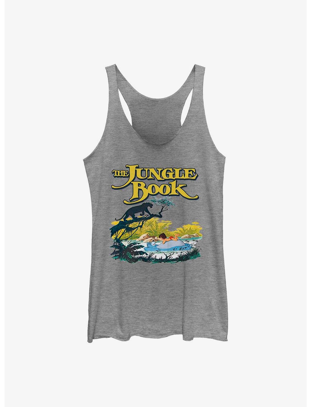 Disney The Jungle Book Relaxing Swim Womens Tank Top, GRAY HTR, hi-res
