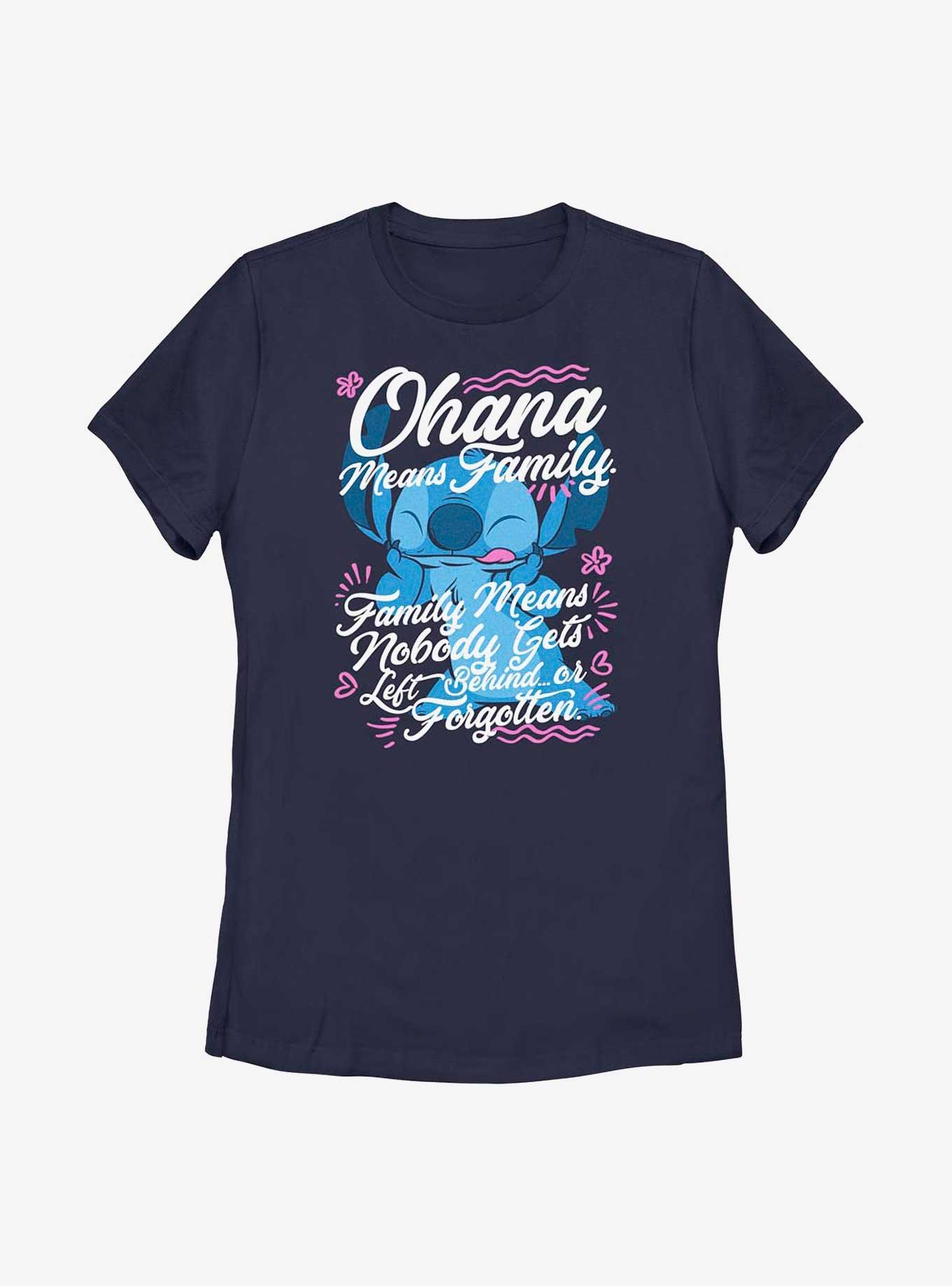 Disney Lilo & Stitch Ohana Means Family Womens T-Shirt, , hi-res