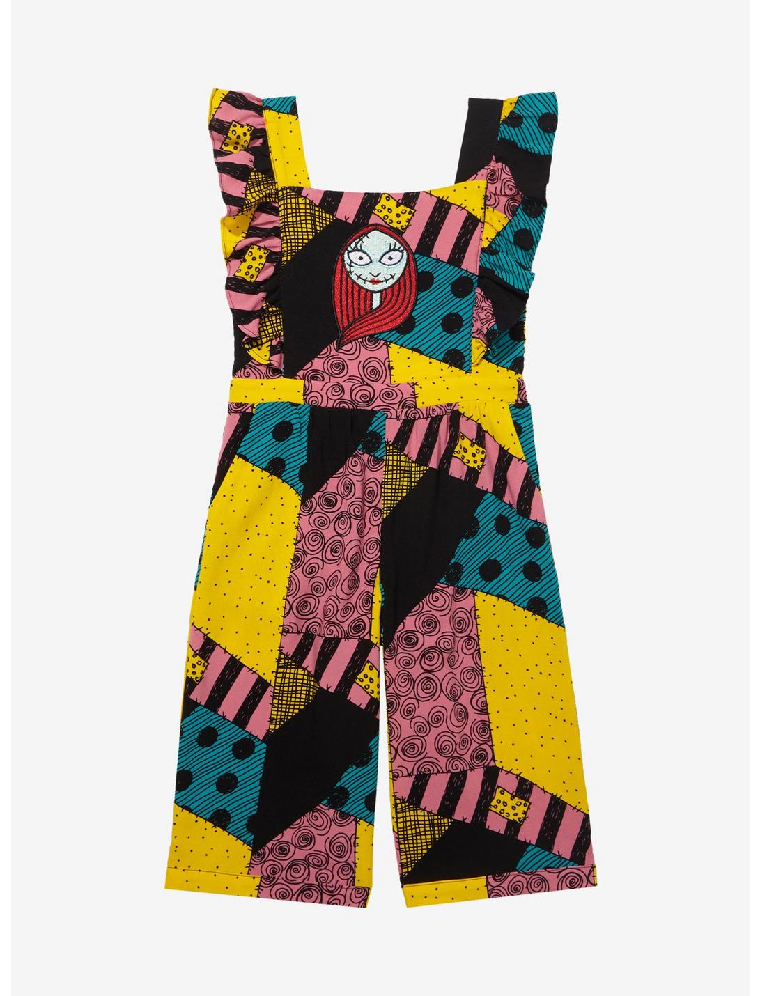 Our Universe Disney The Nightmare Before Christmas Sally Pattern Toddler Ruffle Romper - BoxLunch Exclusive, MULTI, hi-res