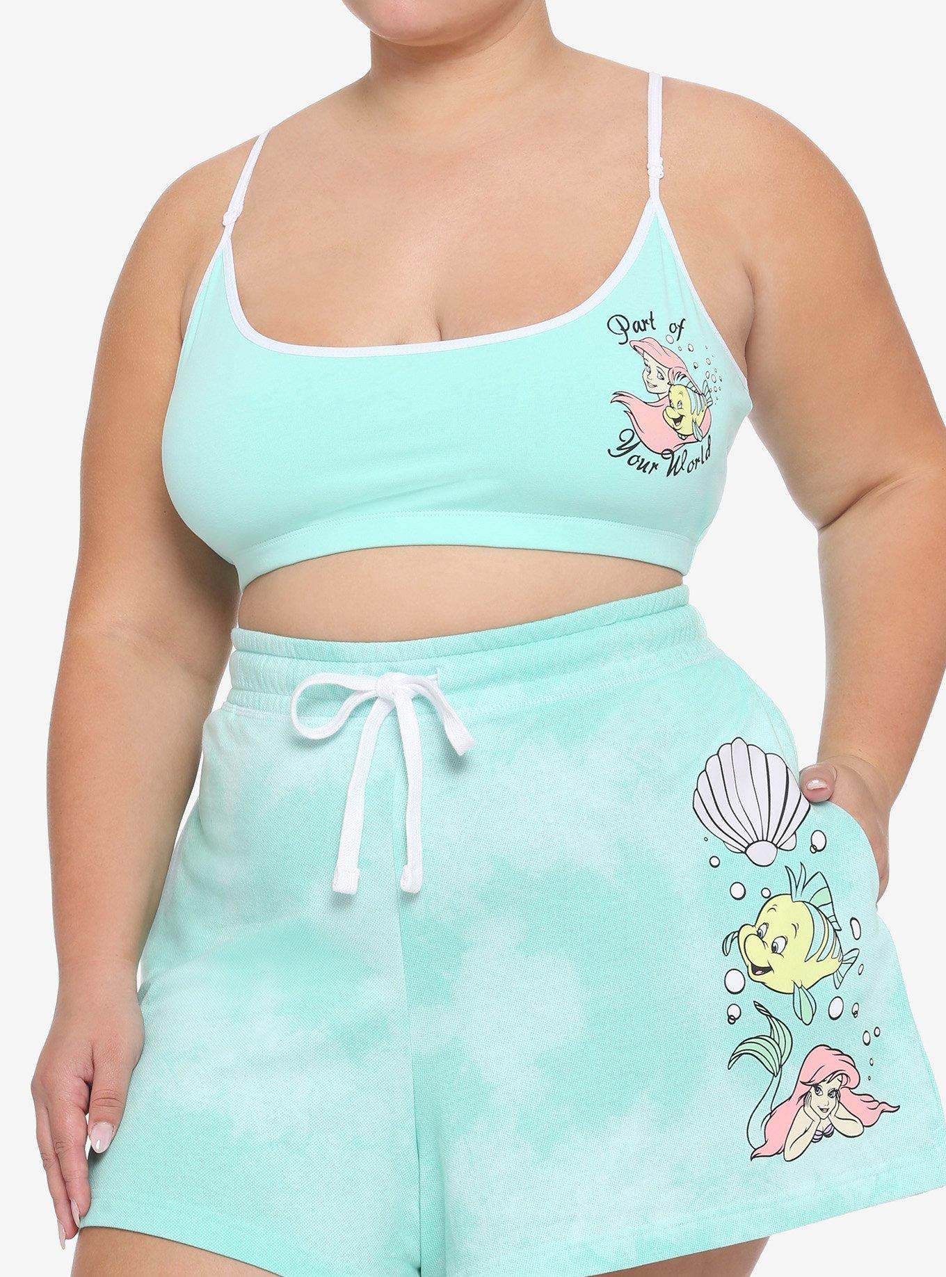 Disney The Little Mermaid Pastel Lounge Set Plus Size, BABY BLUE, hi-res