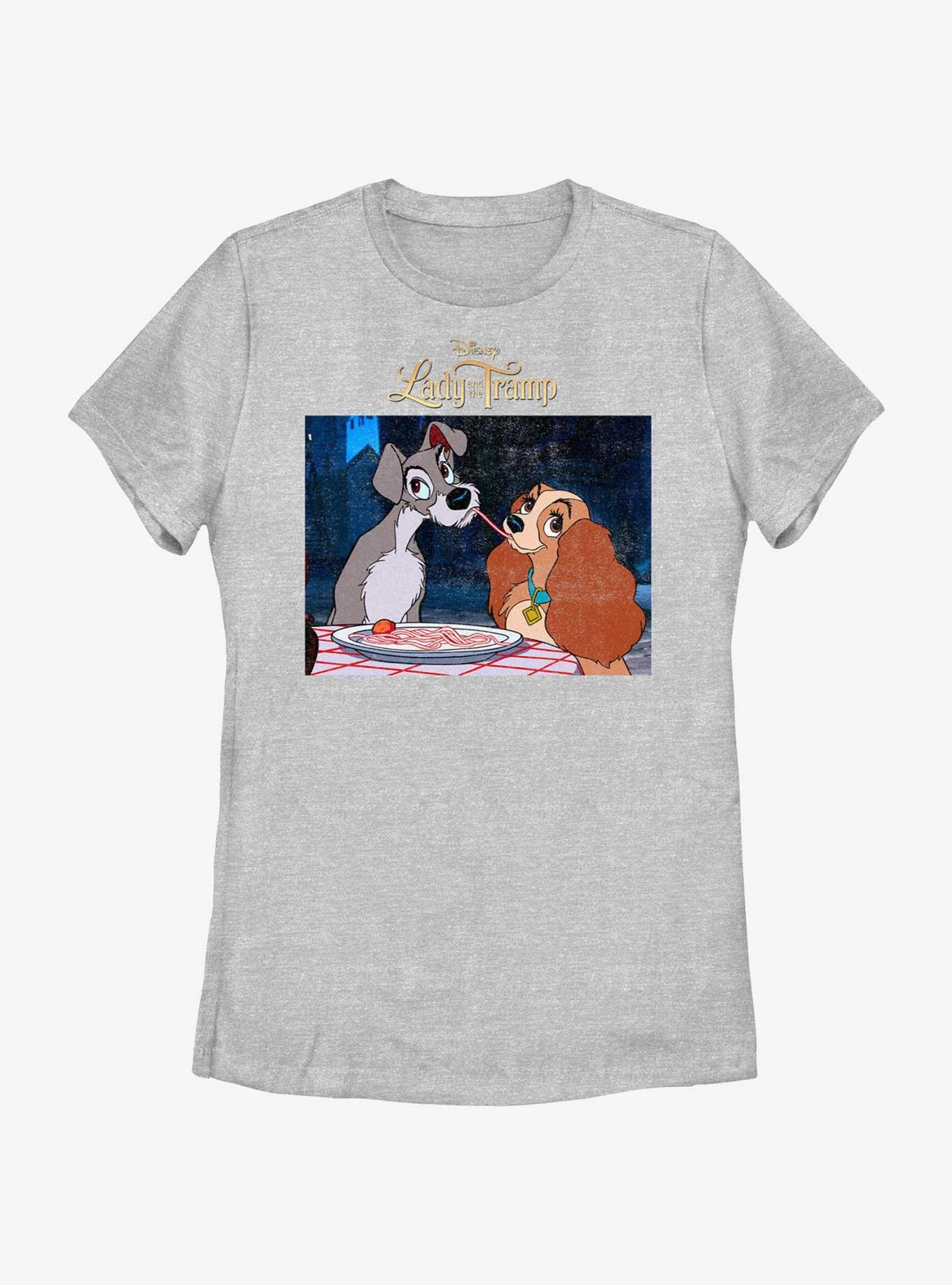 Disney Lady and the Tramp Share Spaghetti Womens T-Shirt, , hi-res