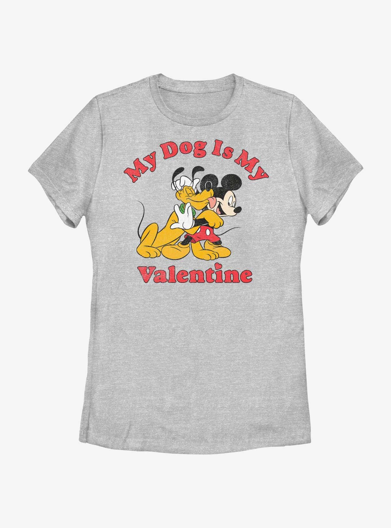 Disney Pluto Love My Dog Womens T-Shirt, ATH HTR, hi-res