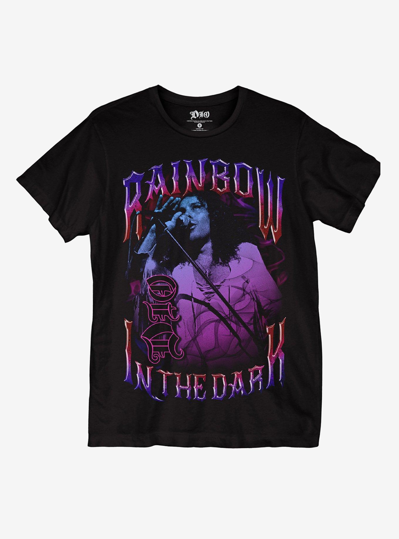 Dio Rainbow In The Dark Boyfriend Fit Girls T-Shirt, BLACK, hi-res