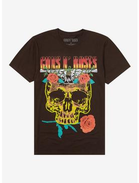 Guns N' Roses Skull Boyfriend Fit Girls T-Shirt, , hi-res