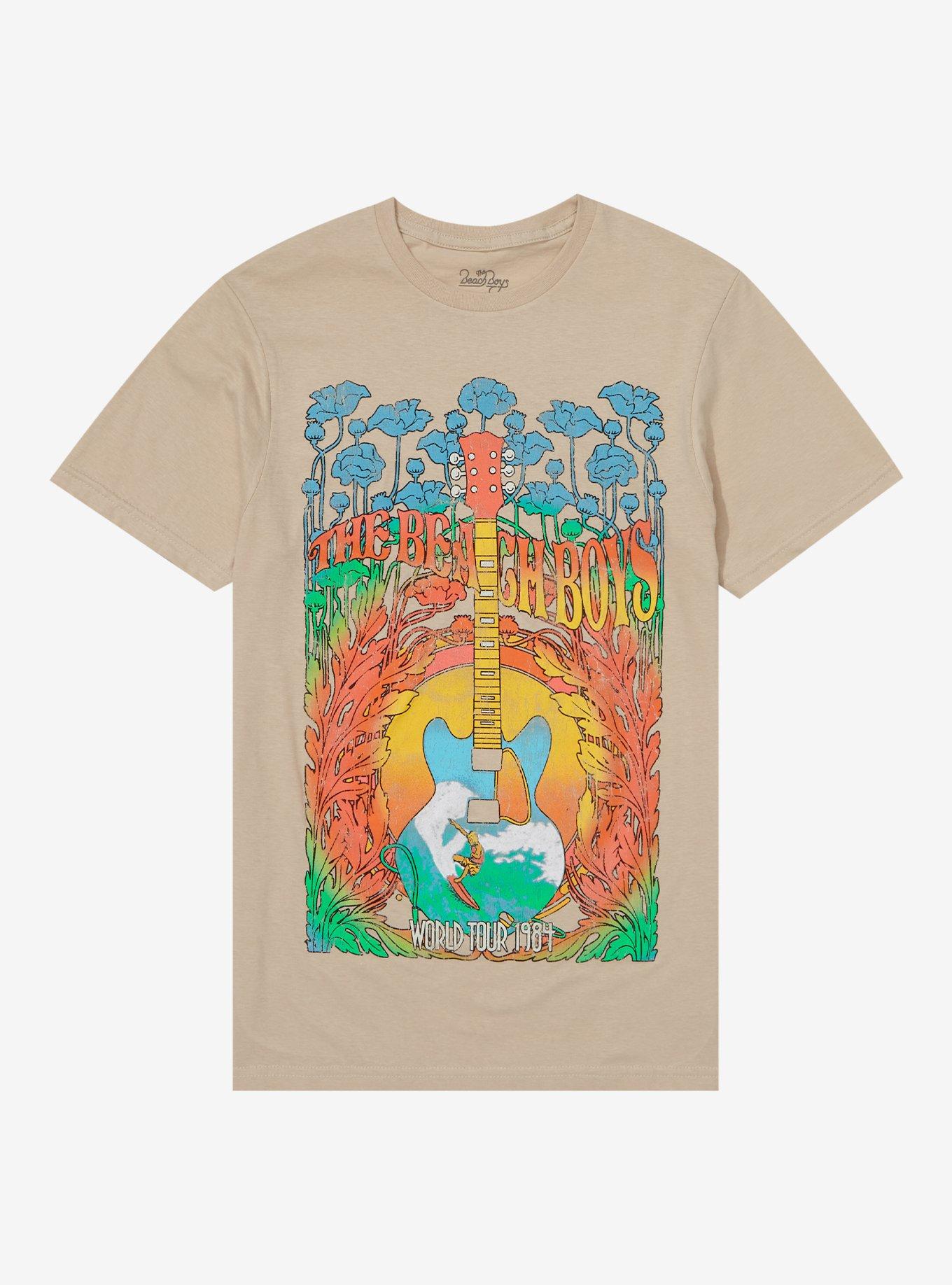 The Beach Boys World Tour 1984 Boyfriend Fit Girls T-Shirt, NATURAL, hi-res