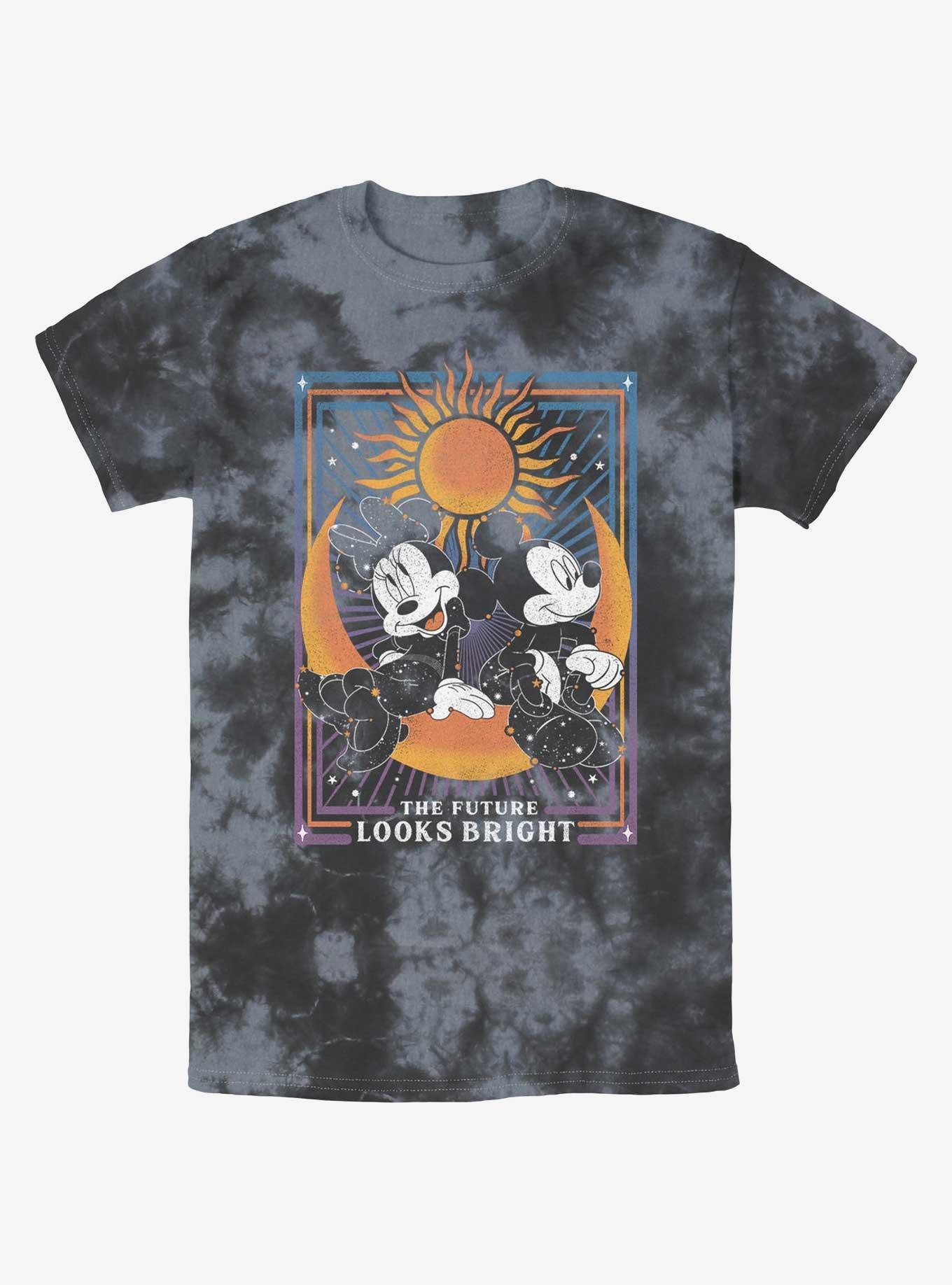 Disney Mickey Mouse The Future Looks Bright Tie-Dye T-Shirt, BLKCHAR, hi-res