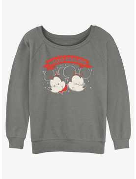 Disney Mickey Mouse Hello Darling Womens Slouchy Sweatshirt, , hi-res