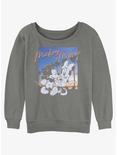 Disney Mickey Mouse Sunset Couple Womens Slouchy Sweatshirt, GRAY HTR, hi-res