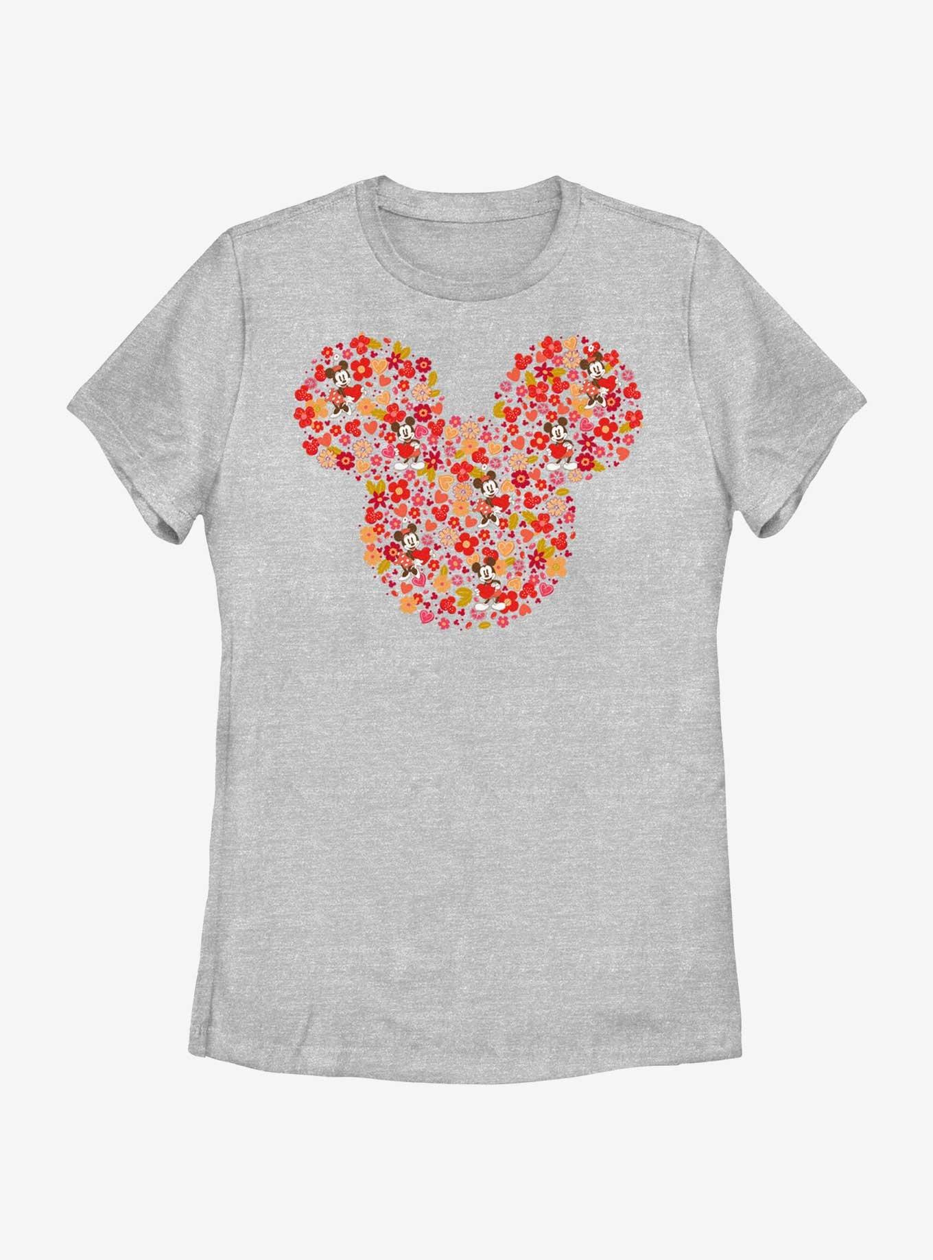 Disney Mickey Mouse Mickey Flowers Womens T-Shirt, , hi-res