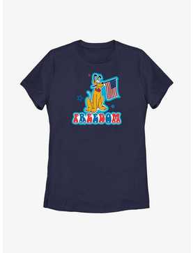Disney Mickey Mouse Pluto Freedom Badge Womens T-Shirt, , hi-res