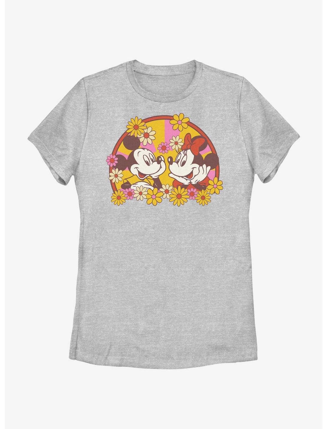 Disney Mickey Mouse Mickey & Minnie Spring Bloom Womens T-Shirt, ATH HTR, hi-res