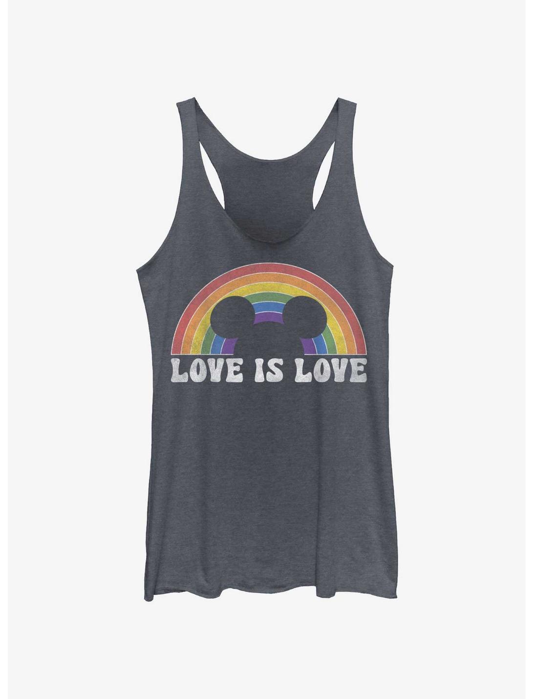 Disney Mickey Mouse Love Is Love Womens Tank Top, NAVY HTR, hi-res