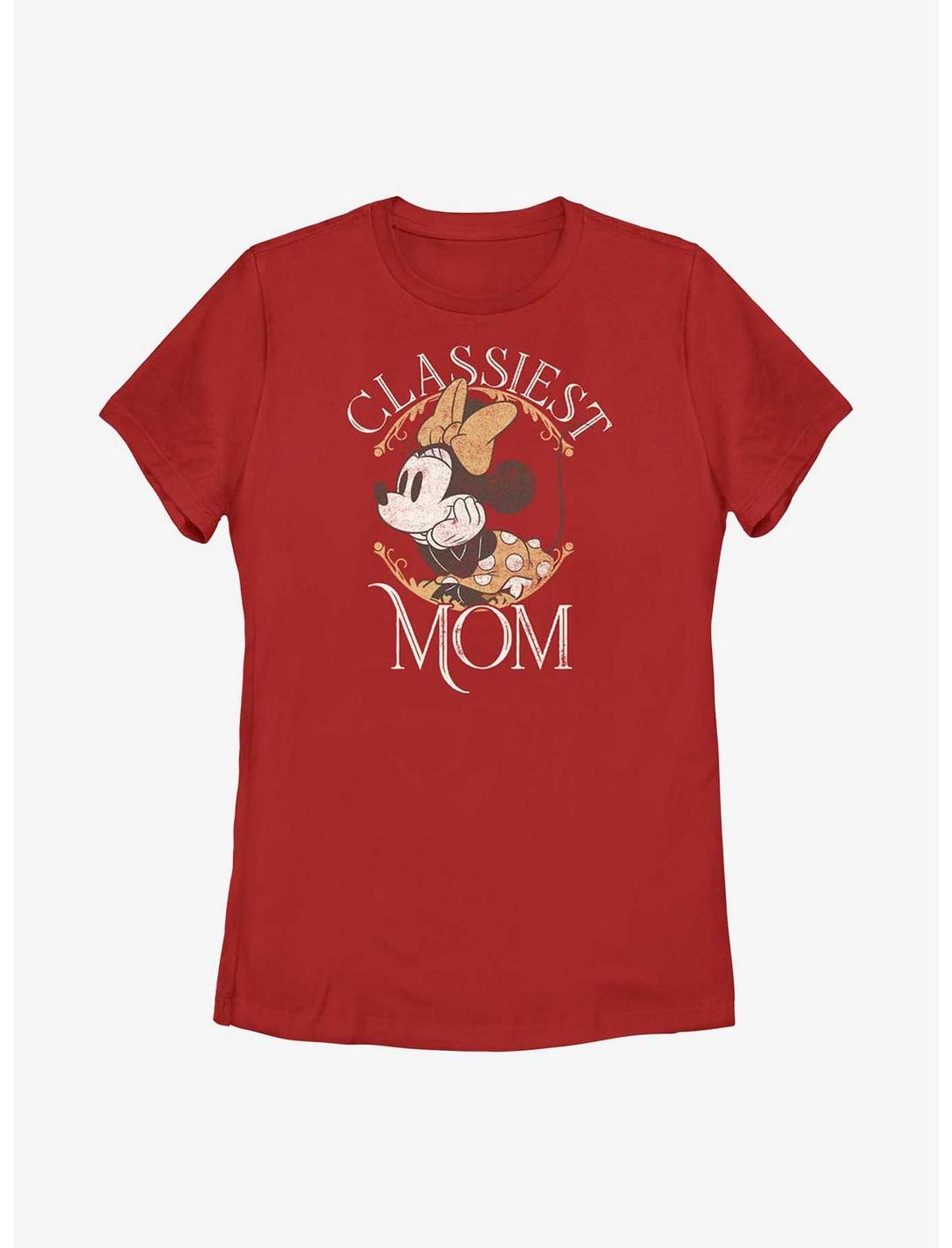 Disney Minnie Mouse Classiest Mom Womens T-Shirt, RED, hi-res