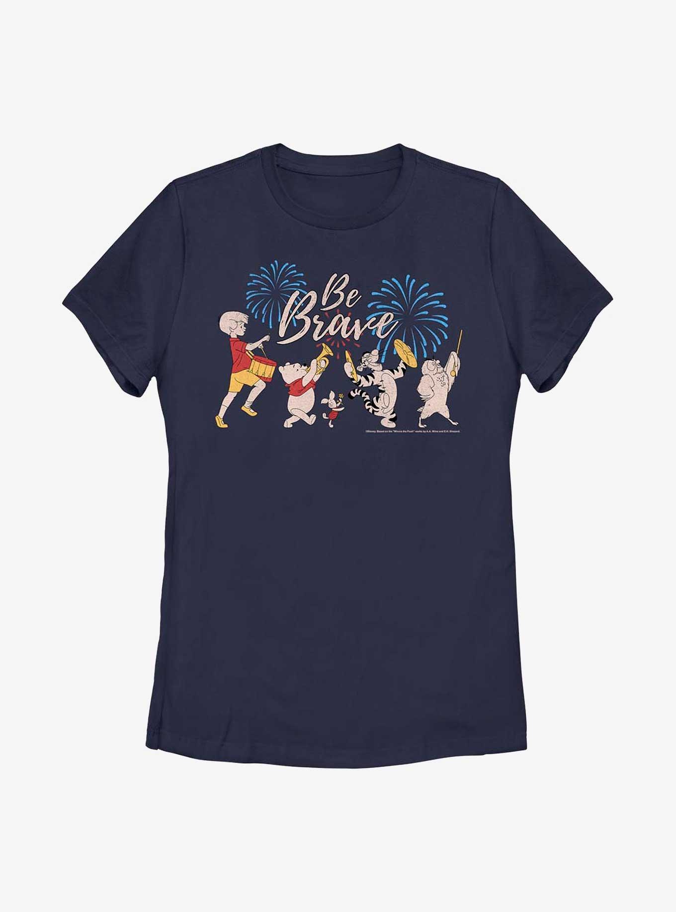 Disney Winnie The Pooh Be Brave Womens T-Shirt, NAVY, hi-res