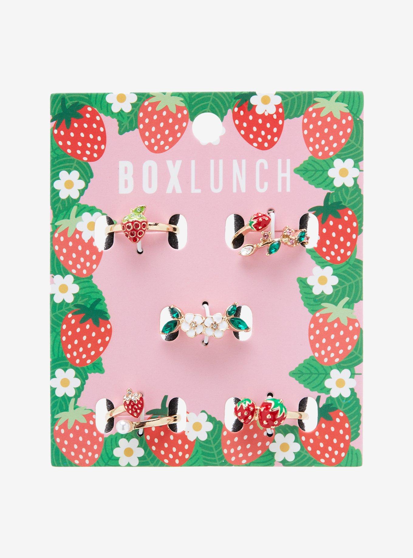 Strawberry Ring Set - BoxLunch Exclusive, , hi-res