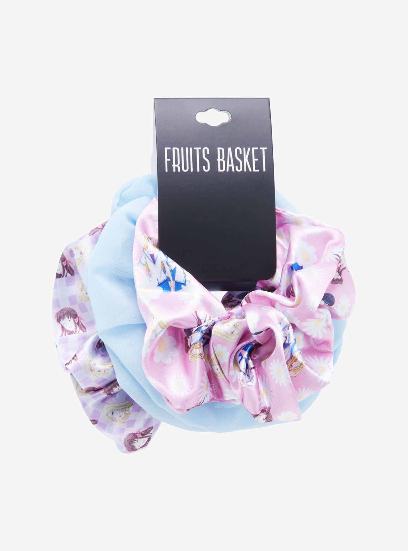 Fruits Basket Tohru & Friends Allover Print Scrunchy Set - BoxLunch Exclusive, , hi-res