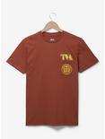 Marvel Loki Time Variance Authority Logo T-Shirt - BoxLunch Exclusive, BROWN, hi-res