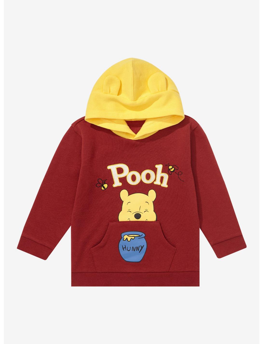 Disney Winnie the Pooh Pooh Bear Toddler Hoodie - BoxLunch Exclusive, MAROON, hi-res