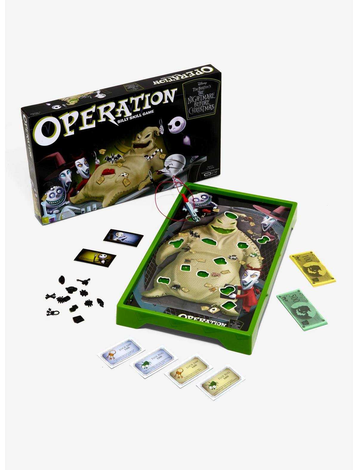 The Nightmare Before Christmas Oogie Boogie Edition Operation Board Game, , hi-res