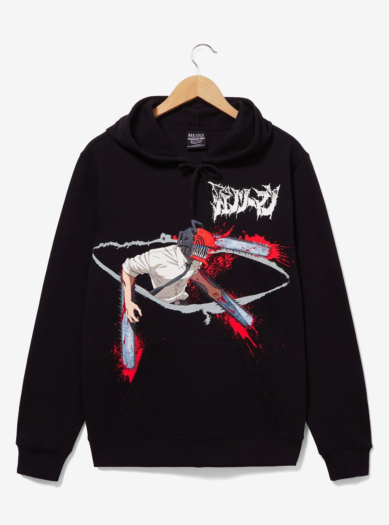 Chainsaw Man Denji Chainsaw Devil Hoodie - BoxLunch Exclusive, BLACK, hi-res