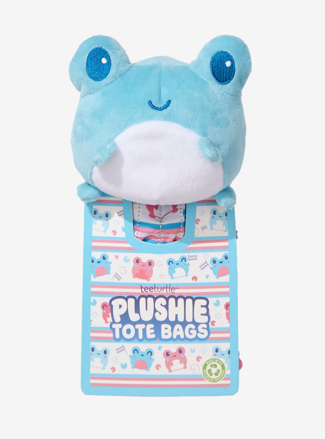 TeeTurtle Pride Frog Plush Reusable Tote Bag, , hi-res