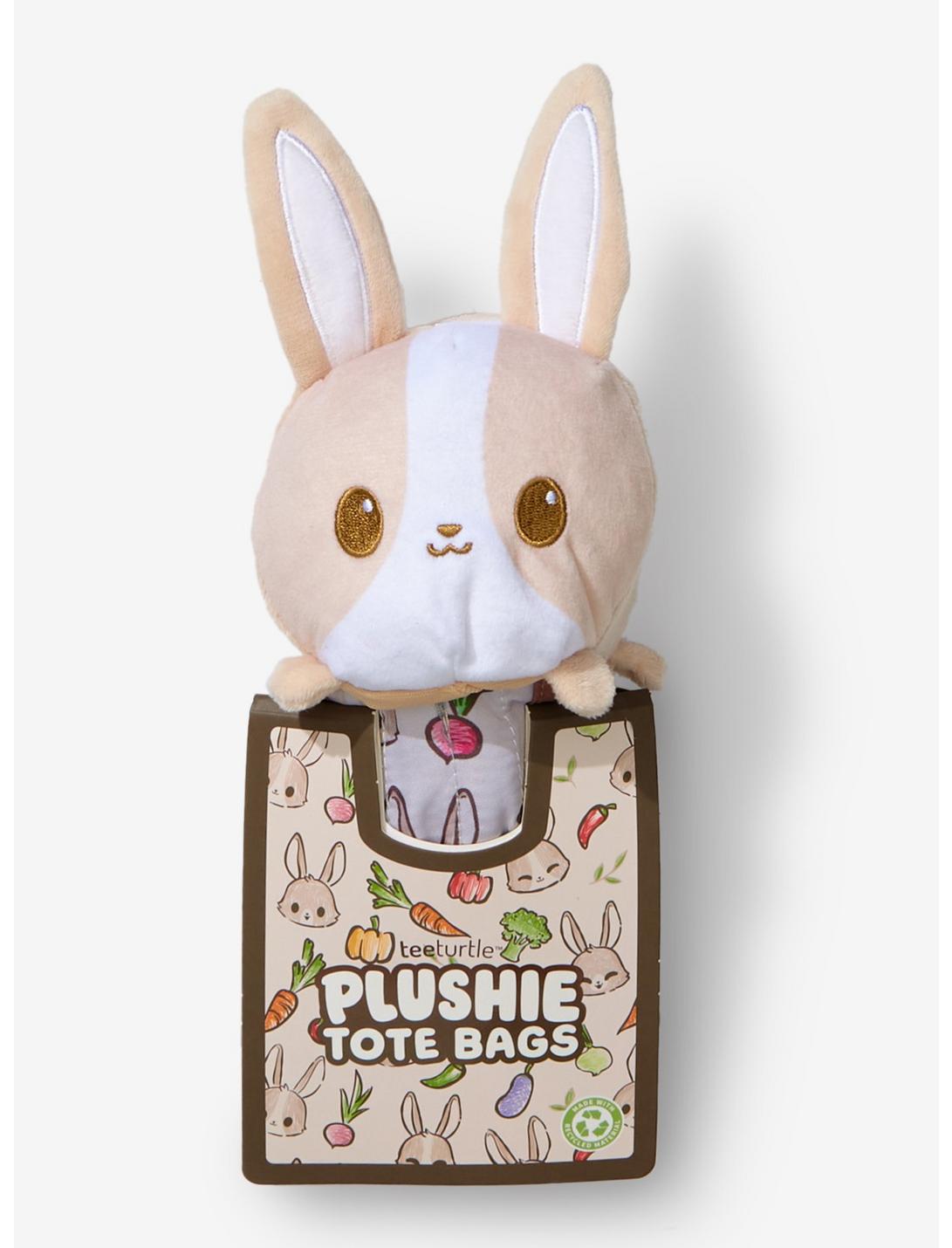 TeeTurtle Brown Bunny Plush Reusable Tote Bag, , hi-res