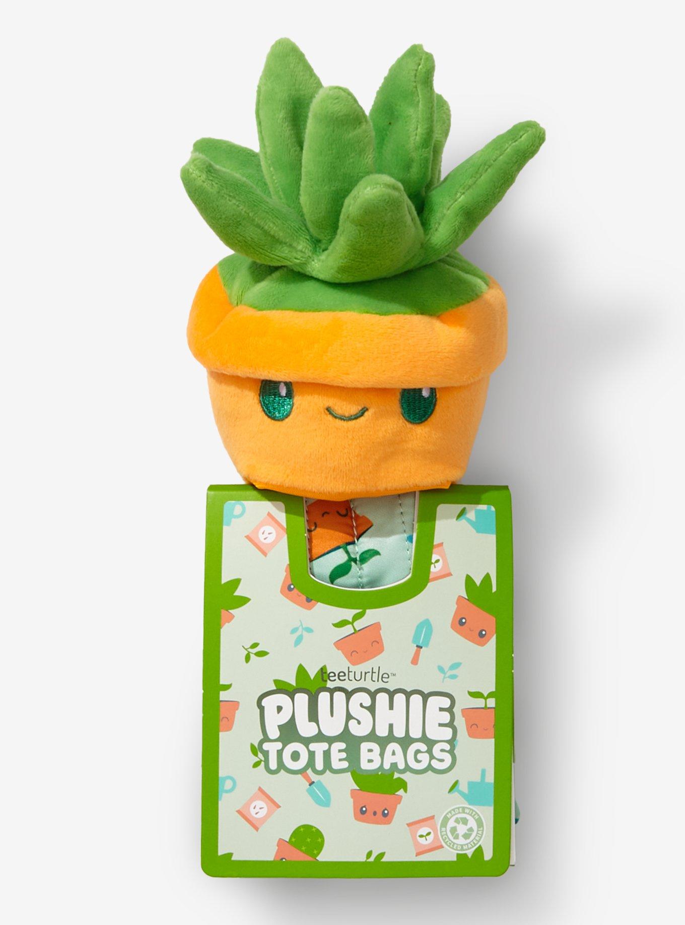 TeeTurtle Succulent Plush Reusable Tote Bag, , hi-res