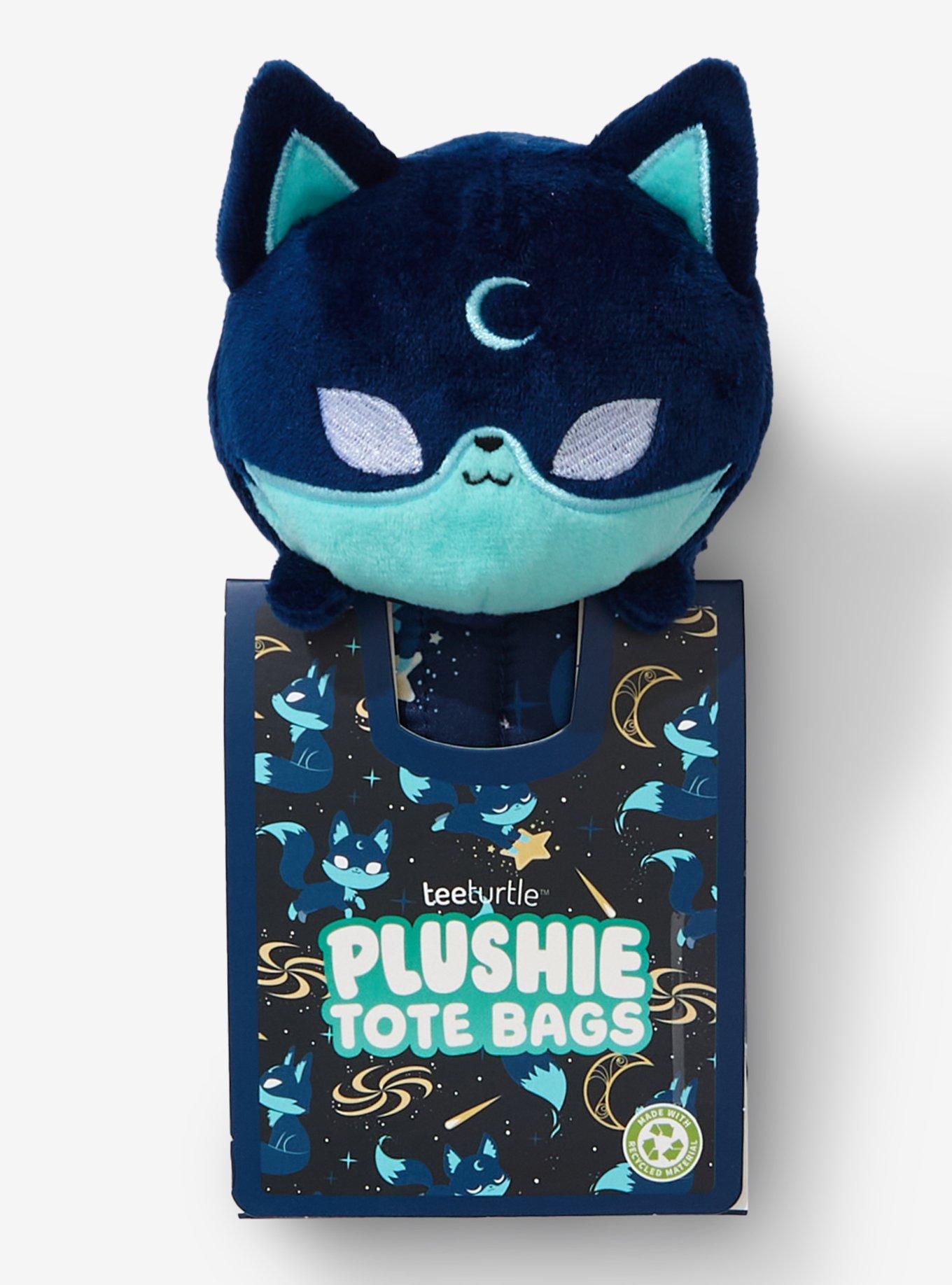 TeeTurtle Moon Fox Plush Reusable Tote Bag, , hi-res