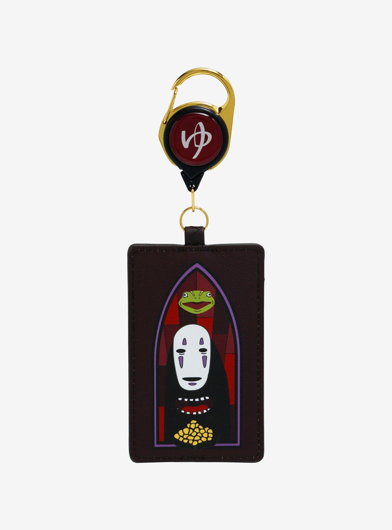 Loungefly Studio Ghibli Spirited Away No-Face Stained Glass Portrait Retractable Lanyard - BoxLunch Exclusive, , hi-res