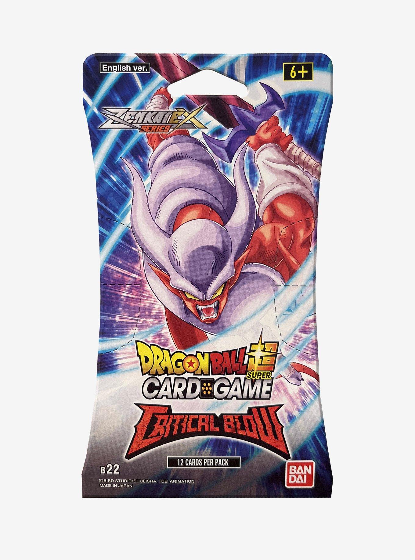 Dragon Ball Z Super Card Game Critical Blow Premium Pack Set