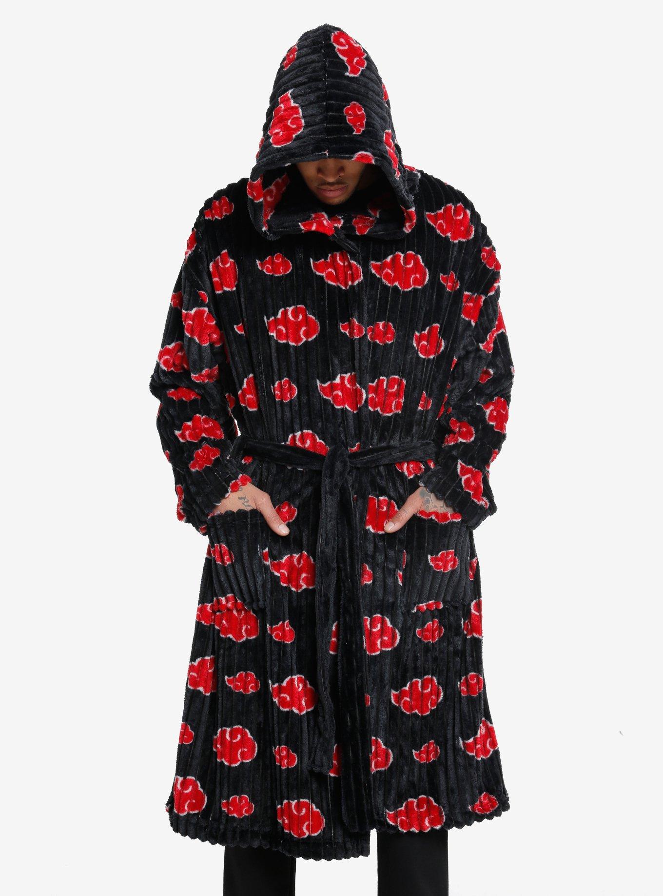 Adult Naruto Akatsuki Robe Anime, Black/Red, One Size, Wearable