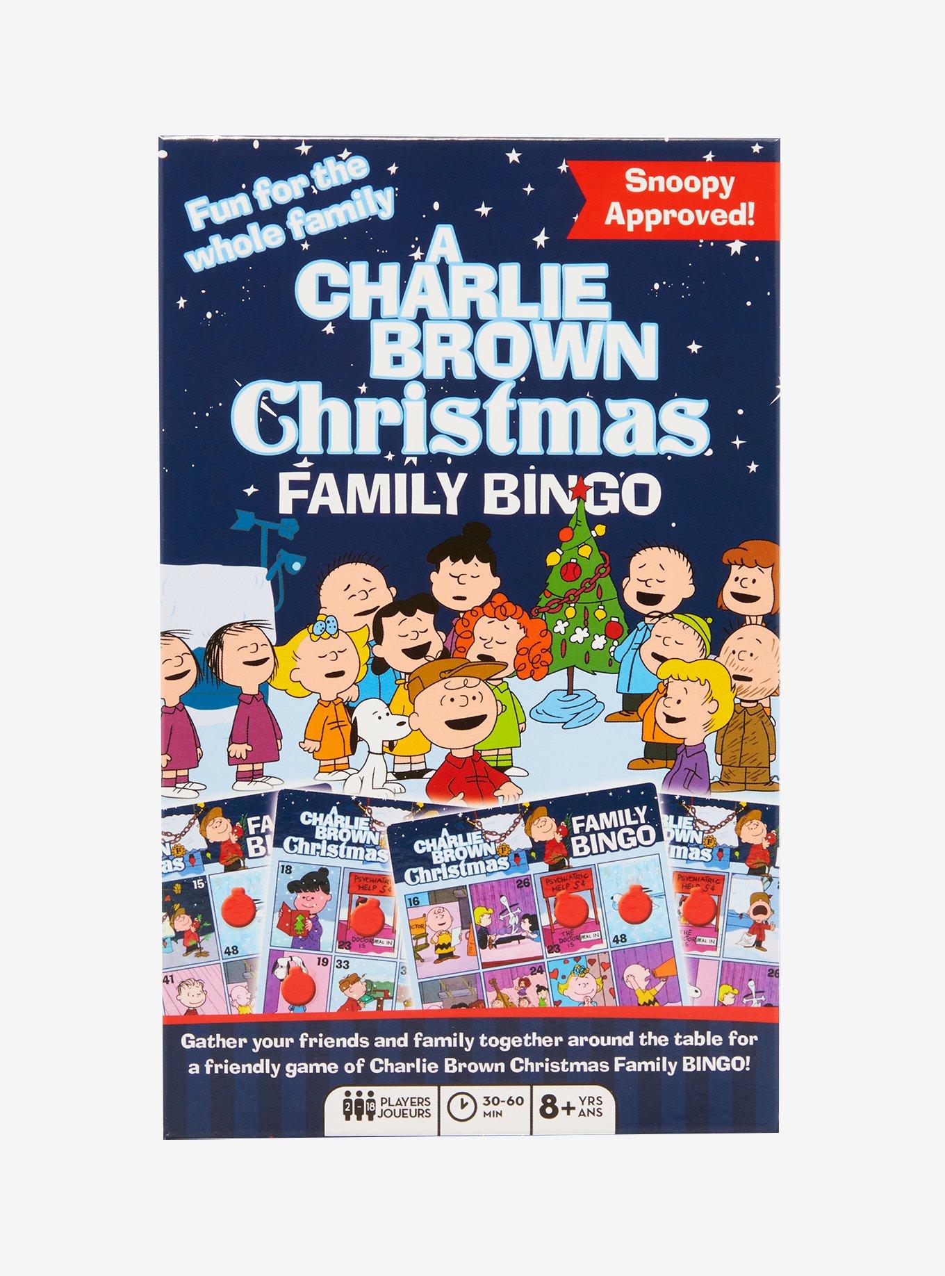 Peanuts A Charlie Brown Christmas Family Bingo, , hi-res