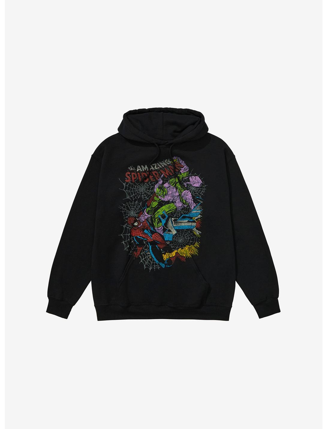 Marvel The Amazing Spider-Man Green Goblin Fight Hoodie, BLACK, hi-res