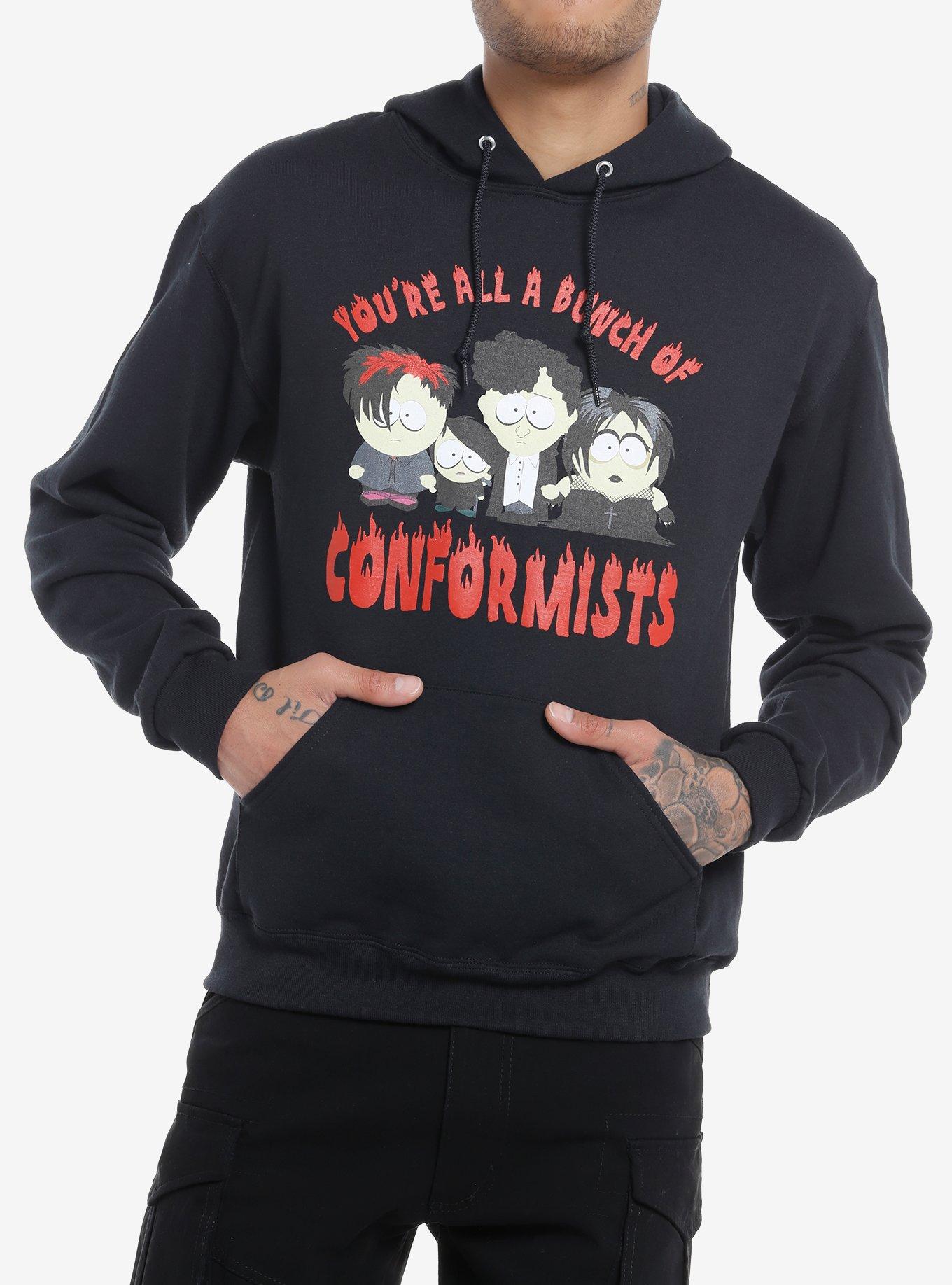 South Park Goth Kids Conformists Hoodie, BLACK, hi-res
