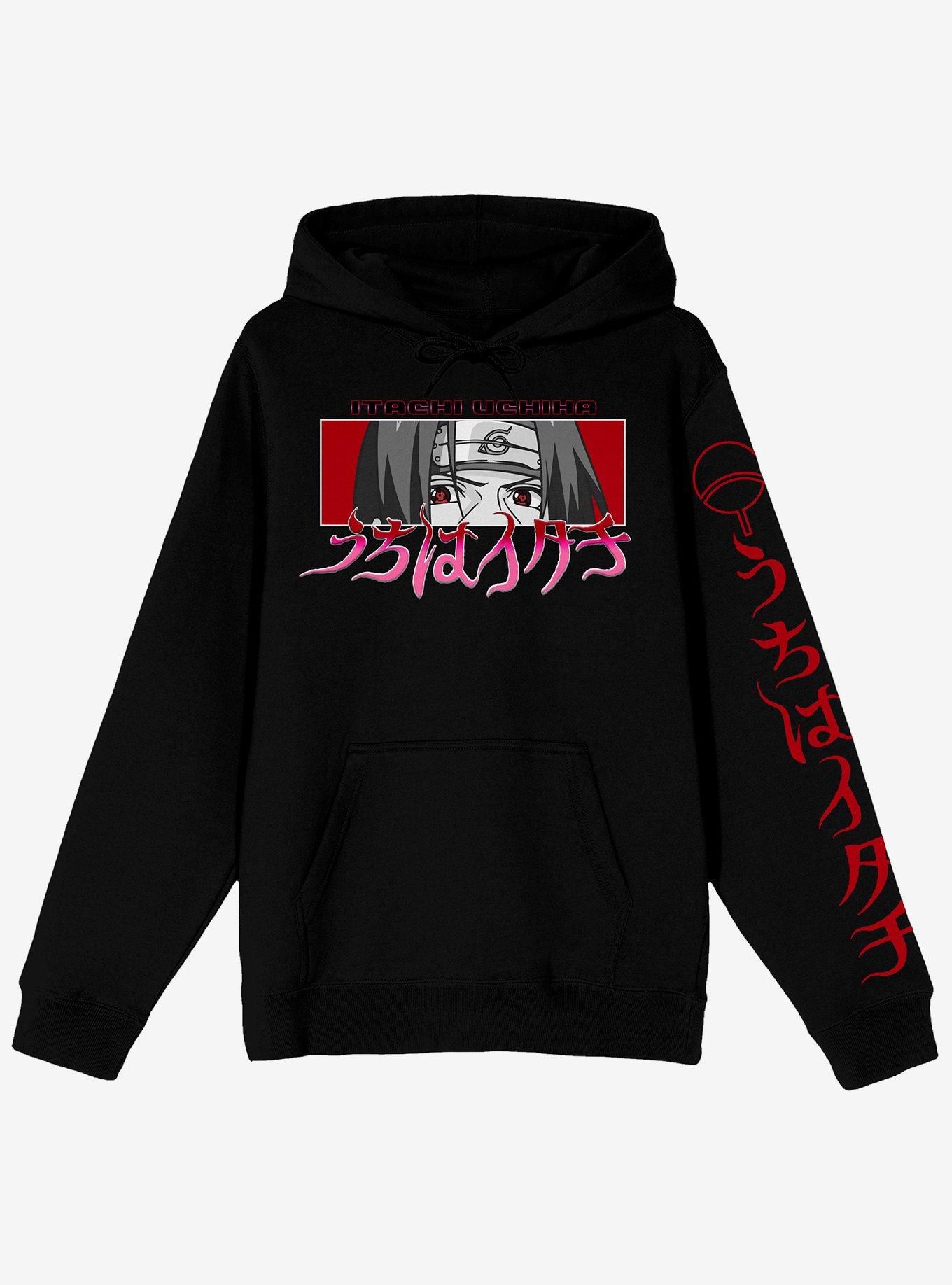 Naruto Shippuden Itachi Eyes Panel Hoodie Hot Topic