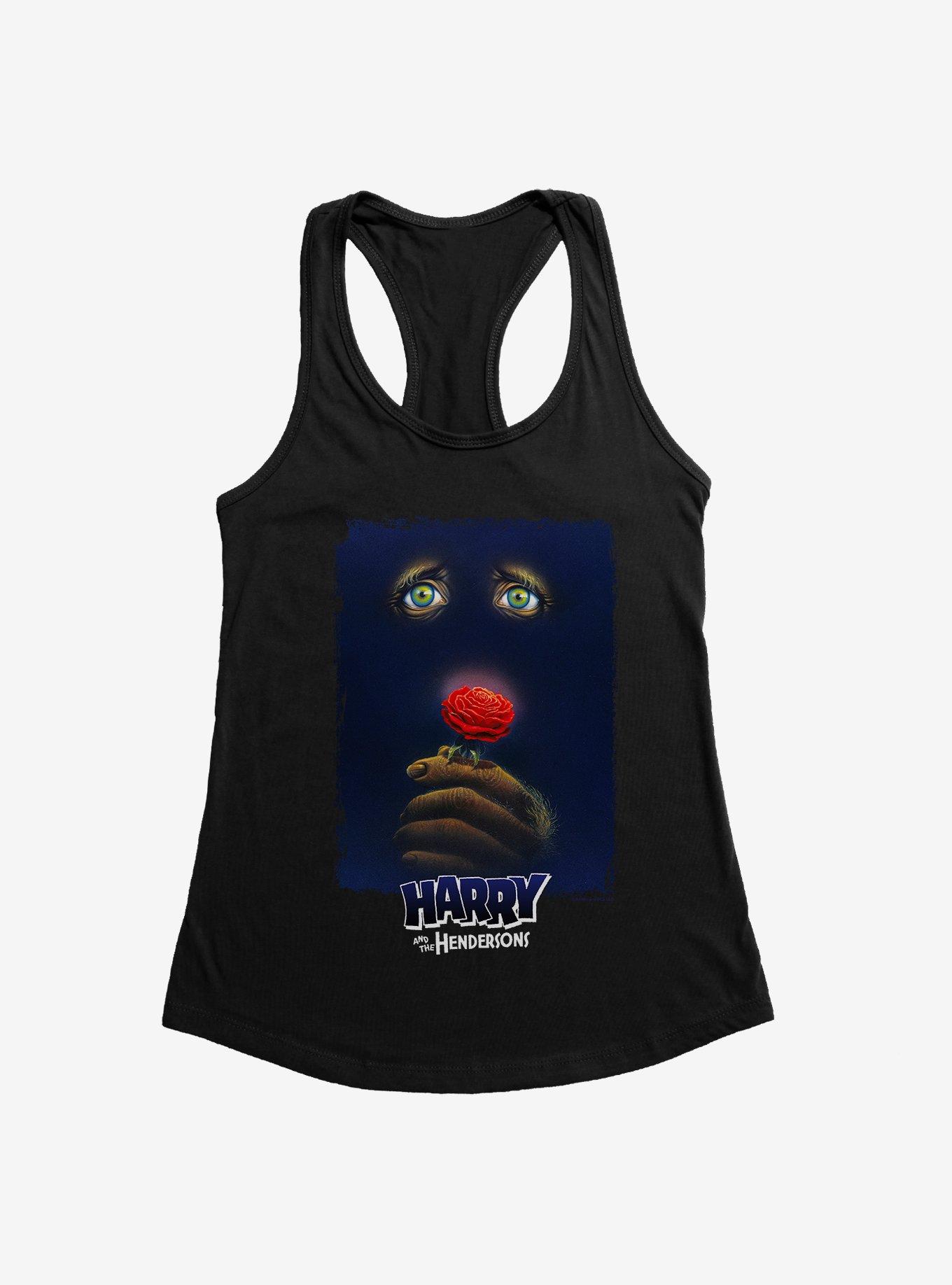 Harry And The Hendersons Sasquatch Rose Girls Tank, BLACK, hi-res