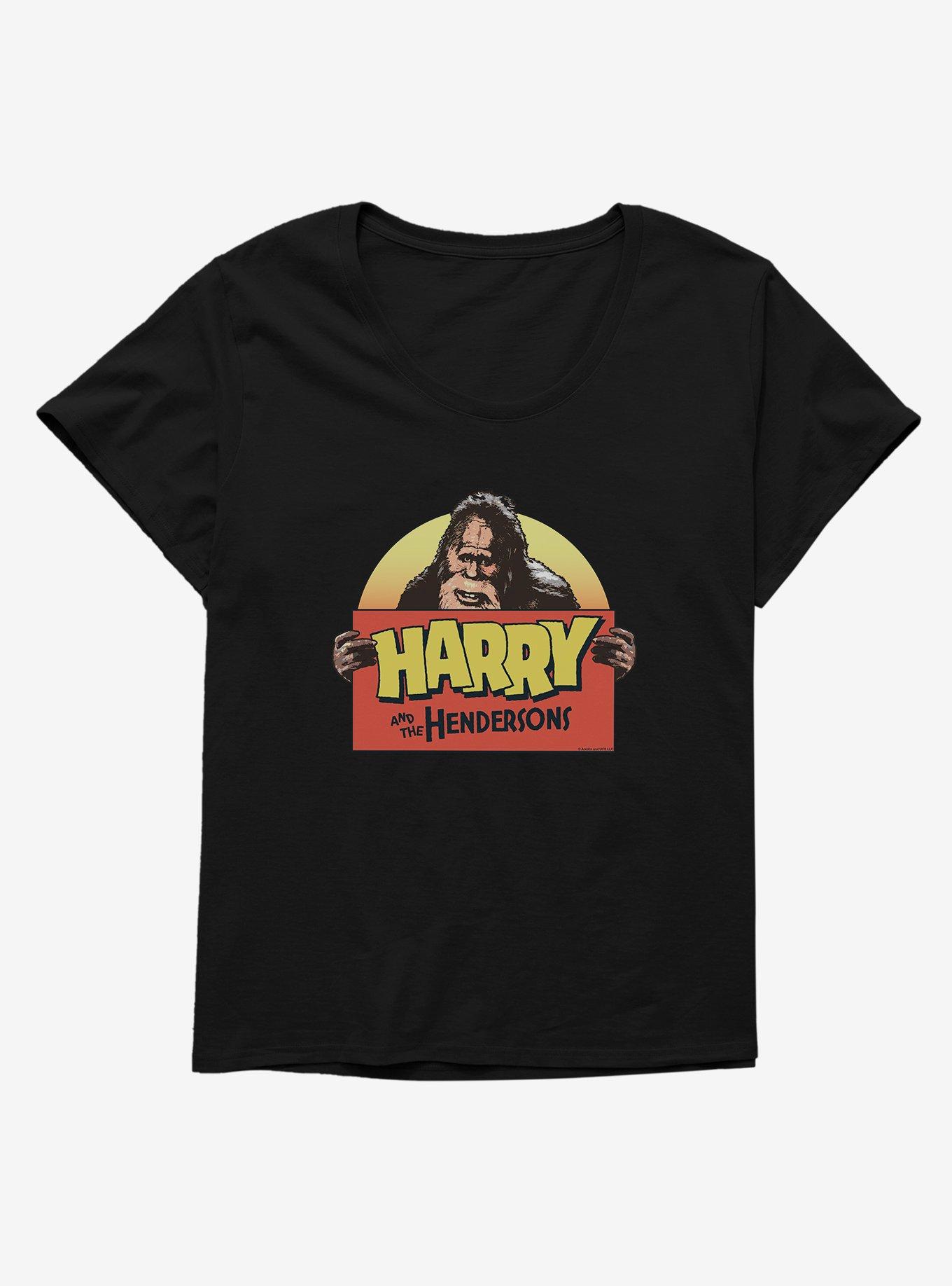 Harry And The Hendersons TV Show Logo Girls T-Shirt Plus Size, BLACK, hi-res