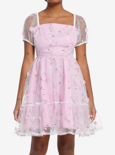 open lace back dress Belisama Organza Midi Dress main image 1