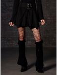 Social Collision Black Godet Skirt With Belt, BLACK, hi-res
