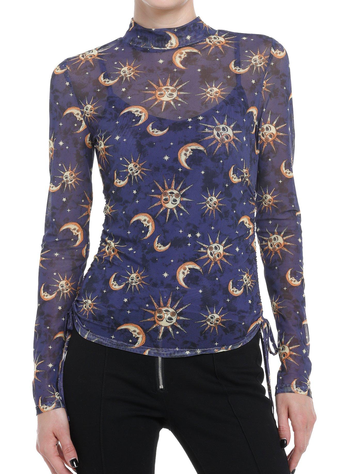 Cosmic Aura Celestial Girls Mesh Long-Sleeve & Cami Set, CELESTIAL, hi-res